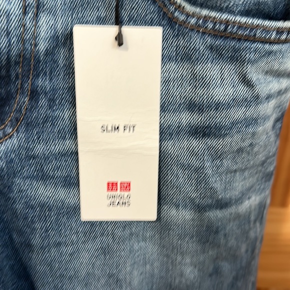 UNIQLO DENIM DISTRESSED JEAN SLIM FIT SIZE 29 NWT - Picture 3 of 12